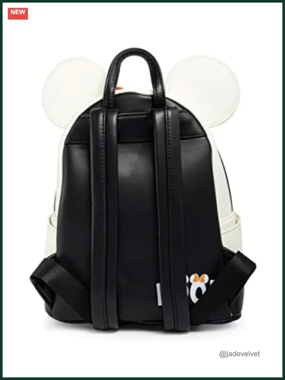Loungefly Disney Ghost Minnie Mouse Glow in the Dark Faux Leather Double Strap
